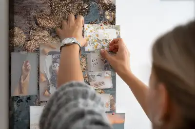 Artistic marble wall cork memo board