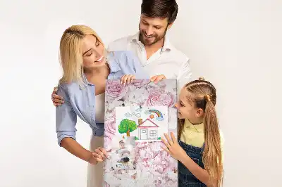 Rose flower cork pin board