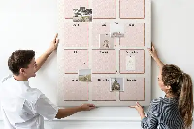 Cork Note Board Birthday calendar