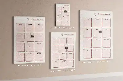 Cork Note Board Birthday calendar