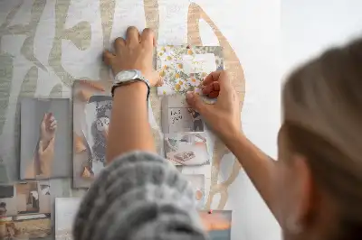 Wall cork memo board with Welcome to summer inscription