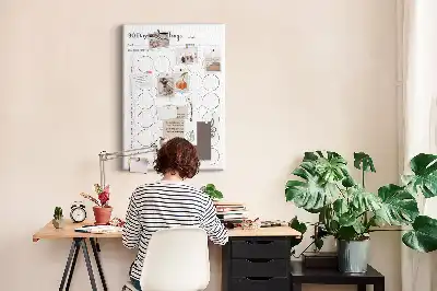 30 Day Challenge wall cork memo board