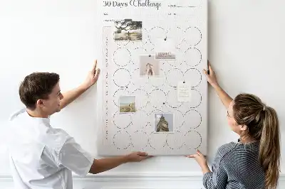 30 Day Challenge wall cork memo board