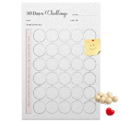 30 Day Challenge wall cork memo board