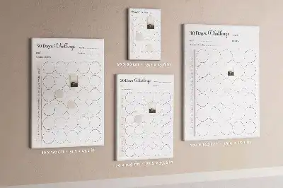 30 Day Challenge wall cork memo board