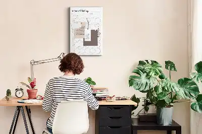 30 Day Challenge wall cork memo board