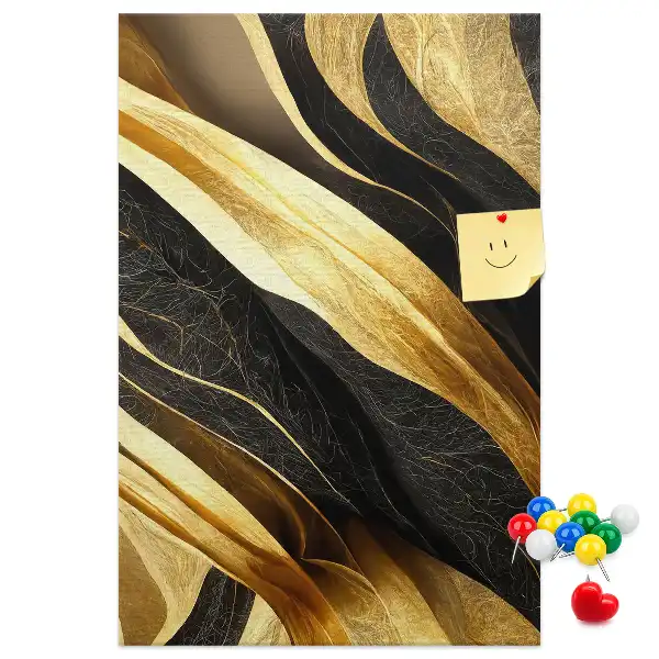 Abstract lines cork pin board