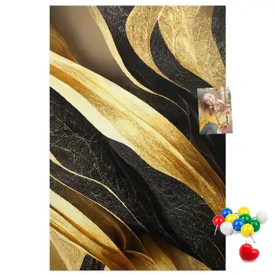 Abstract lines cork pin board