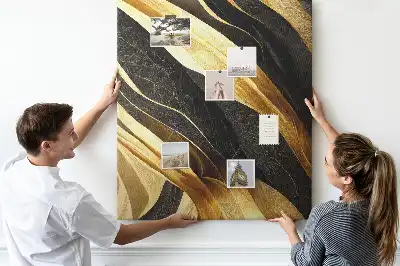 Abstract lines cork pin board