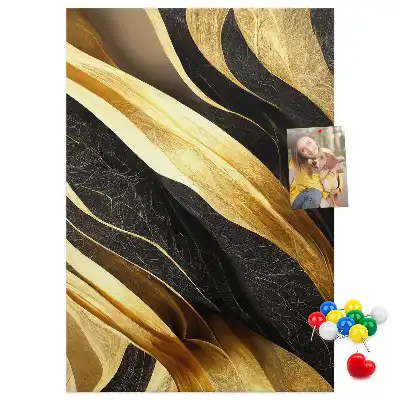 Abstract lines cork pin board