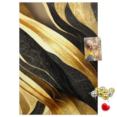 Abstract lines cork pin board