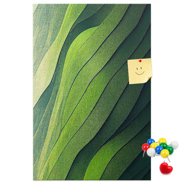 Cork pin board Natural landscape lines