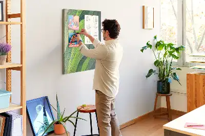 Cork pin board Natural landscape lines