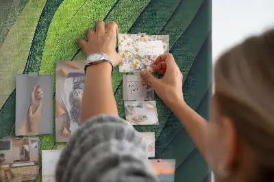Cork pin board Natural landscape lines