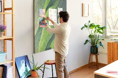 Cork pin board Natural landscape lines