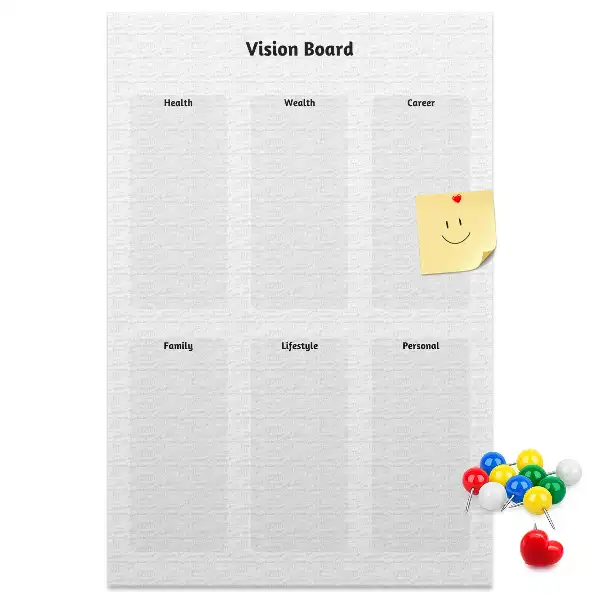 Map of Dreams Cork Note Board