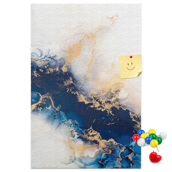Abstraction in marble cork pin board