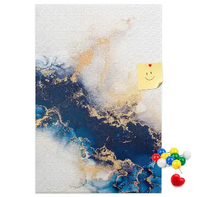 Cork pin board Abstraction in marble