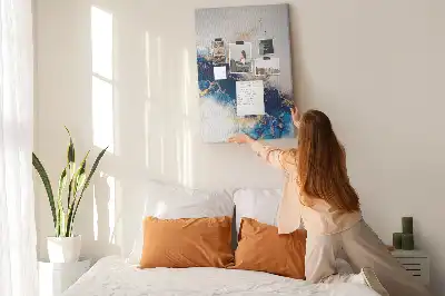 Abstraction in marble cork pin board