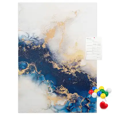 Abstraction in marble cork pin board