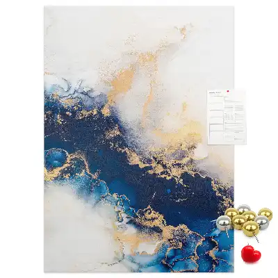 Abstraction in marble cork pin board