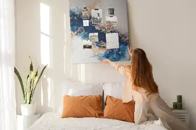 Abstraction in marble cork pin board