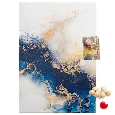 Abstraction in marble cork pin board