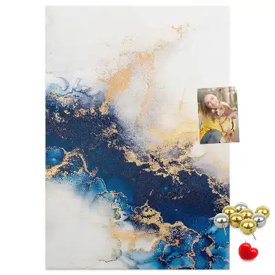 Abstraction in marble cork pin board