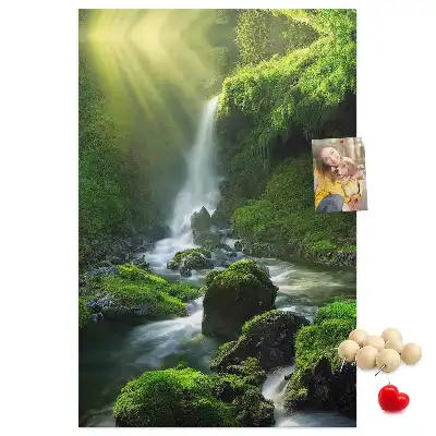 Cork Note Board Rock waterfall