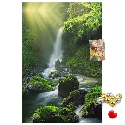Cork Note Board Rock waterfall