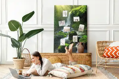 Cork Note Board Rock waterfall