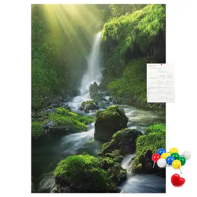 Cork Note Board Rock waterfall