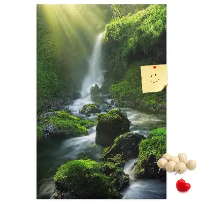 Cork Note Board Rock waterfall