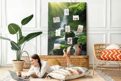 Cork Note Board Rock waterfall