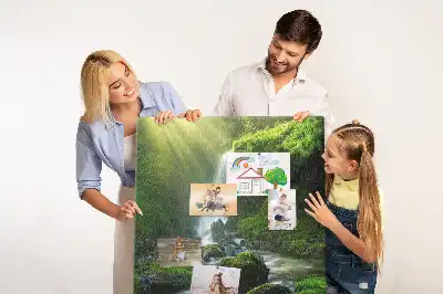Cork Note Board Rock waterfall