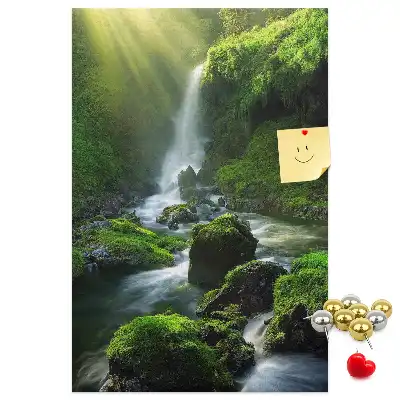 Cork Note Board Rock waterfall