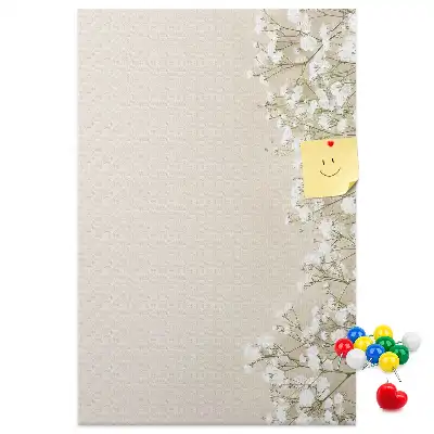 Wall cork memo board Subtle flowers