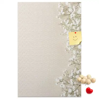 Wall cork memo board Subtle flowers