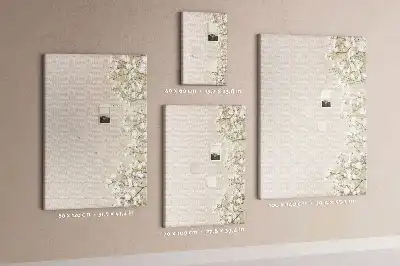 Wall cork memo board Subtle flowers