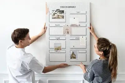 Cork pin board Health planner
