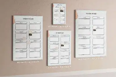 Cork pin board Health planner
