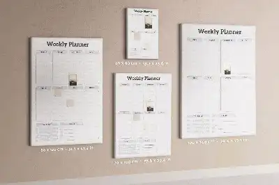 Weekly Schedule Wall Cork Memo Board