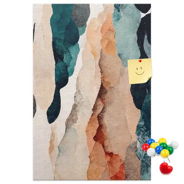 Artistic spots cork pin board