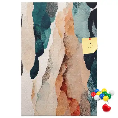 Artistic spots cork pin board