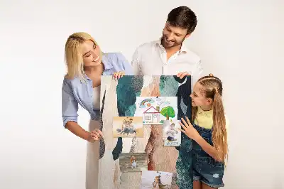 Artistic spots cork pin board