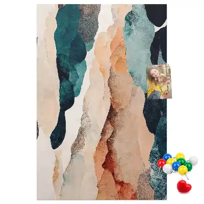 Artistic spots cork pin board
