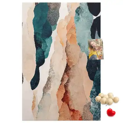 Artistic spots cork pin board