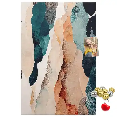 Artistic spots cork pin board