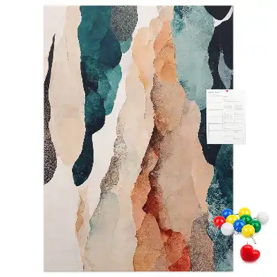 Artistic spots cork pin board