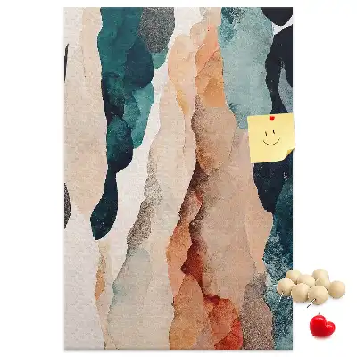 Artistic spots cork pin board